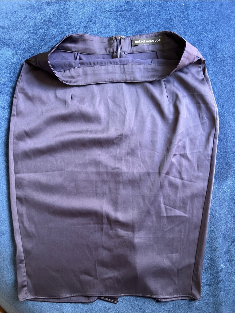 Naked Wardrobe Satin Pencil skirt